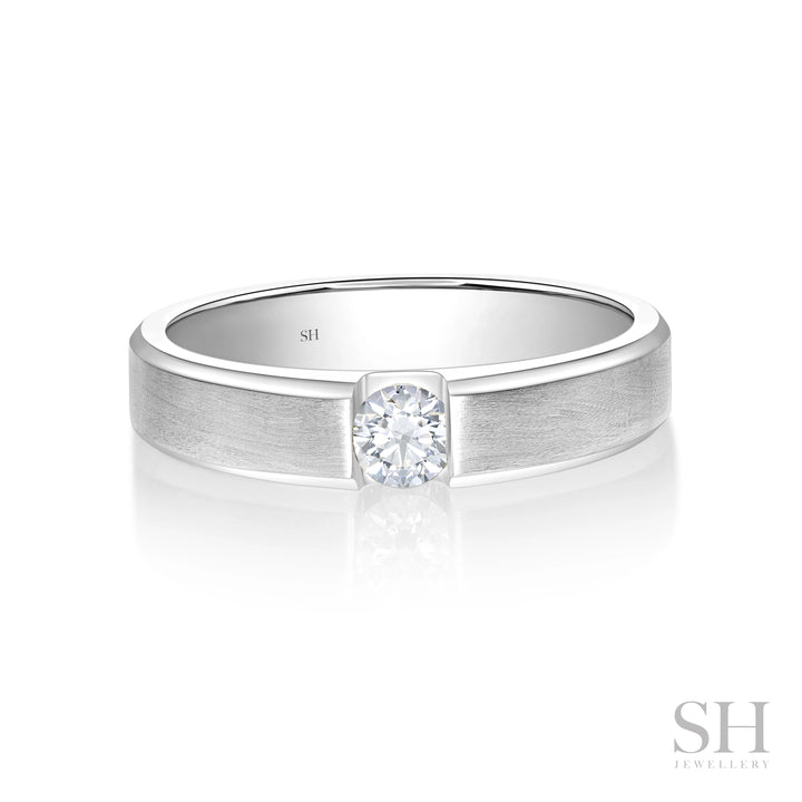 Gravity Wedding Ring with Bevelled Edges (4.7mm) - W1176