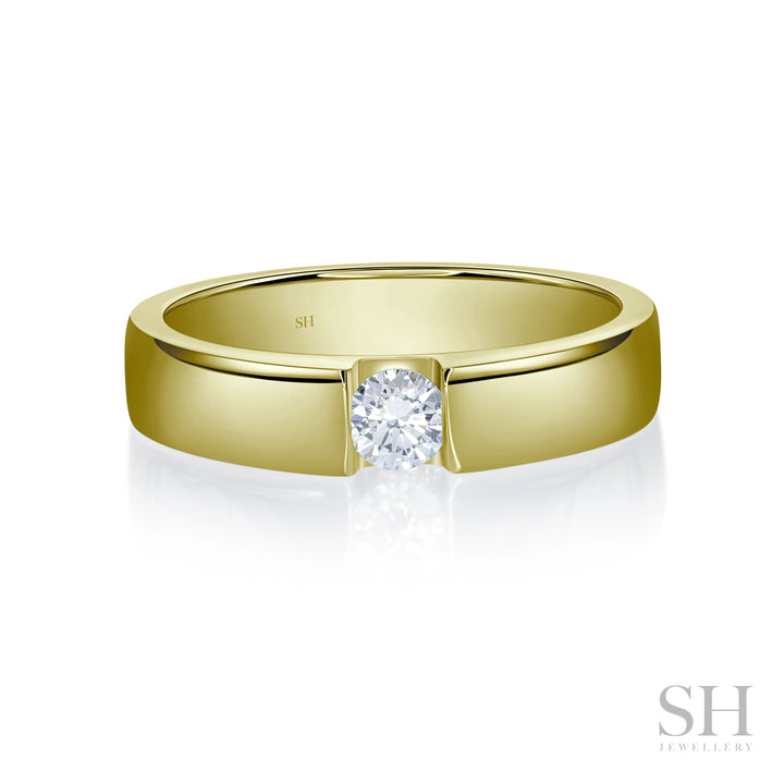 Gravity Wedding Ring with Polished Surface (4.7mm) - W1177