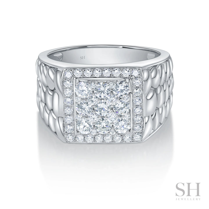 Waveforce Men's Diamond Ring - W1180 — 18kt White Gold (Clearance)