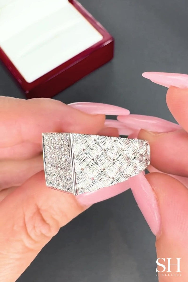 Forge Men's Diamond Ring - W1181 — 18kt White Gold (Clearance)