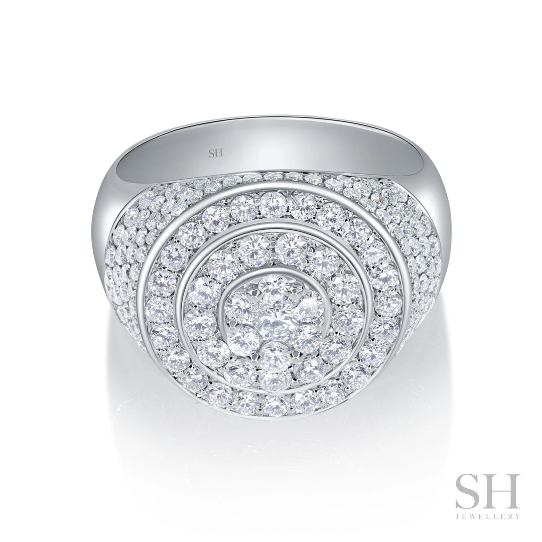 Legacy Men's Diamond Ring (17.5mm) - W1182 — 18kt White Gold (Clearance)