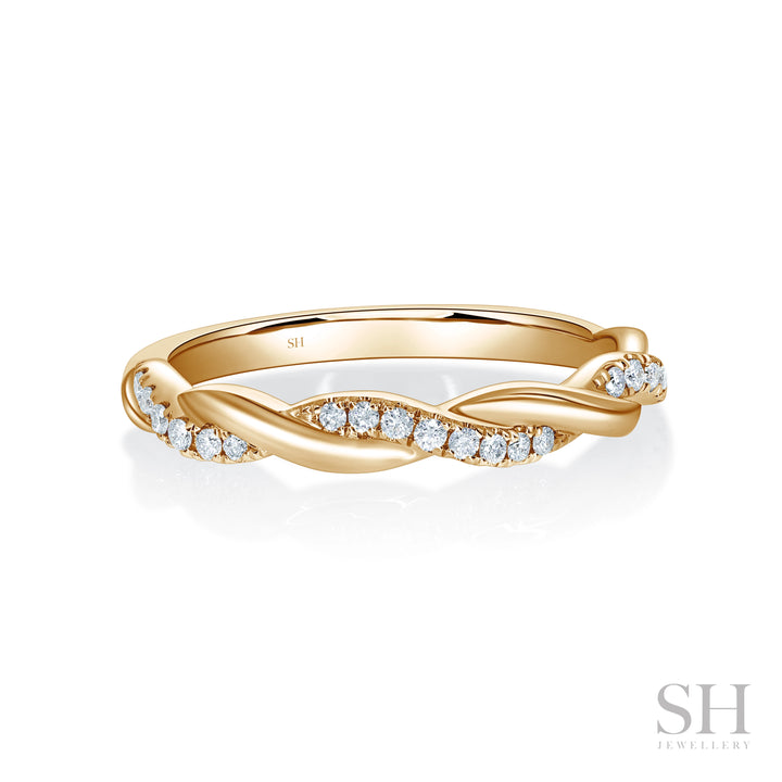 Vine Pavé and Polished Band (2.2mm) - W1258