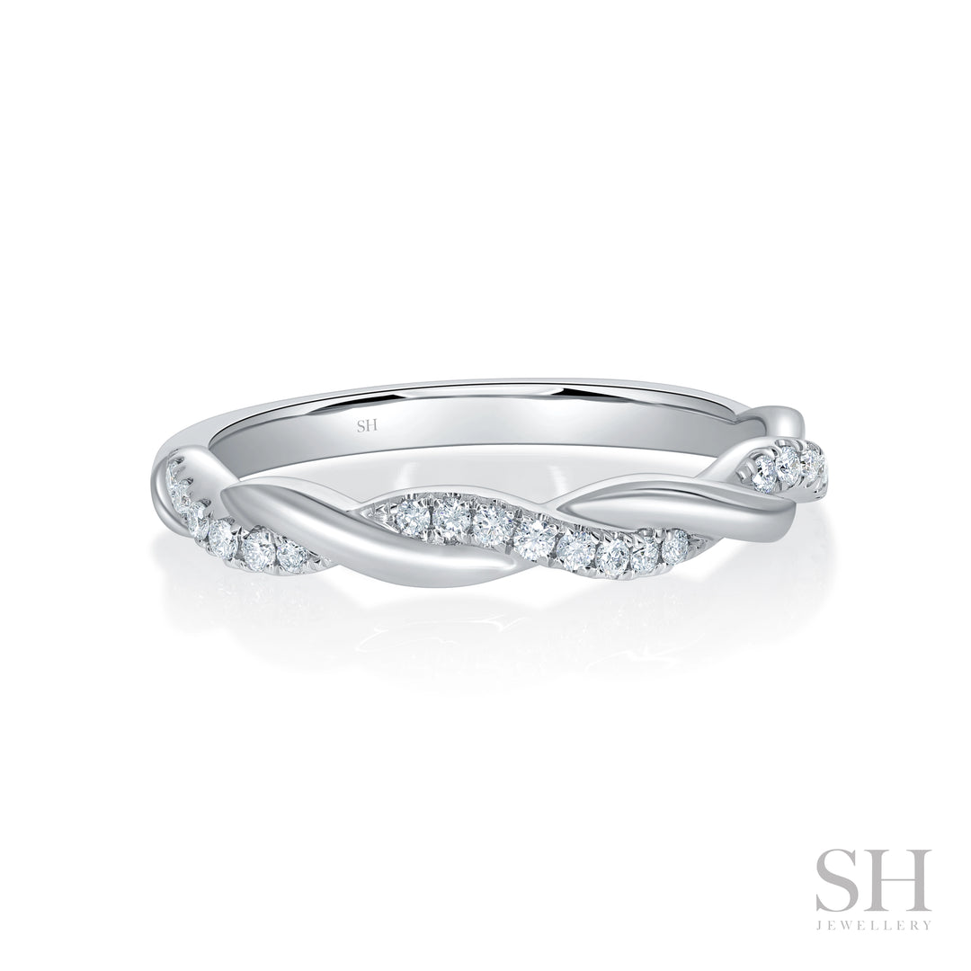 Vine Pavé and Polished Band (2.2mm) - W1258