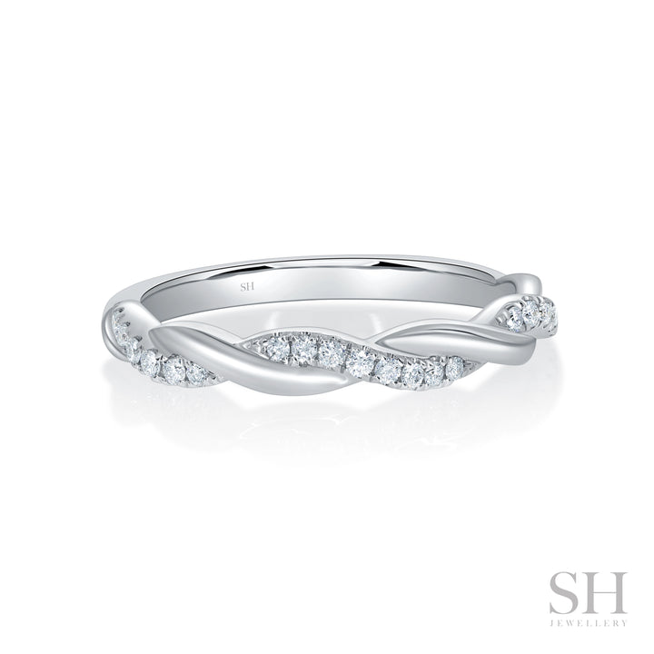 Vine Pavé and Polished Band (2.2mm) - W1258