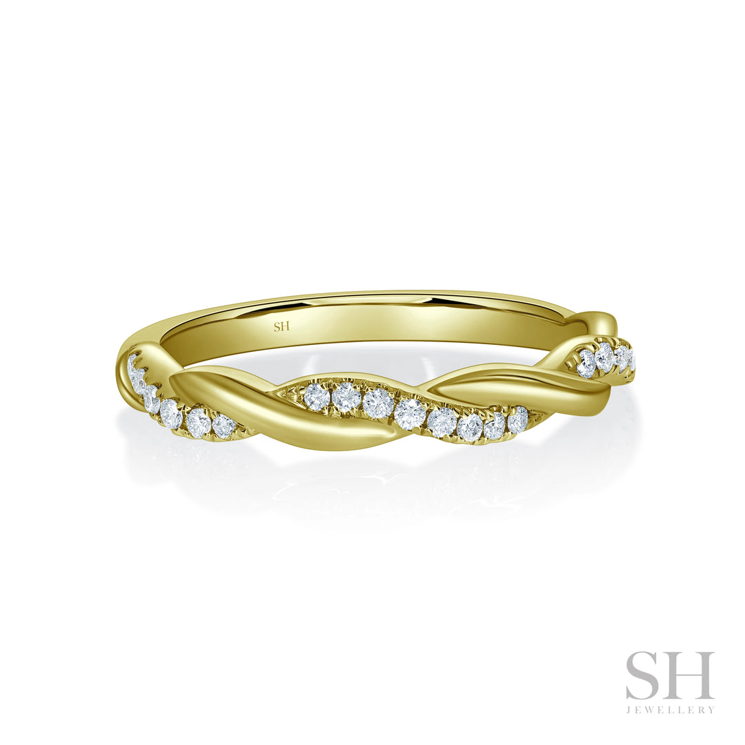 Vine Pavé and Polished Band (2.2mm) - W1258