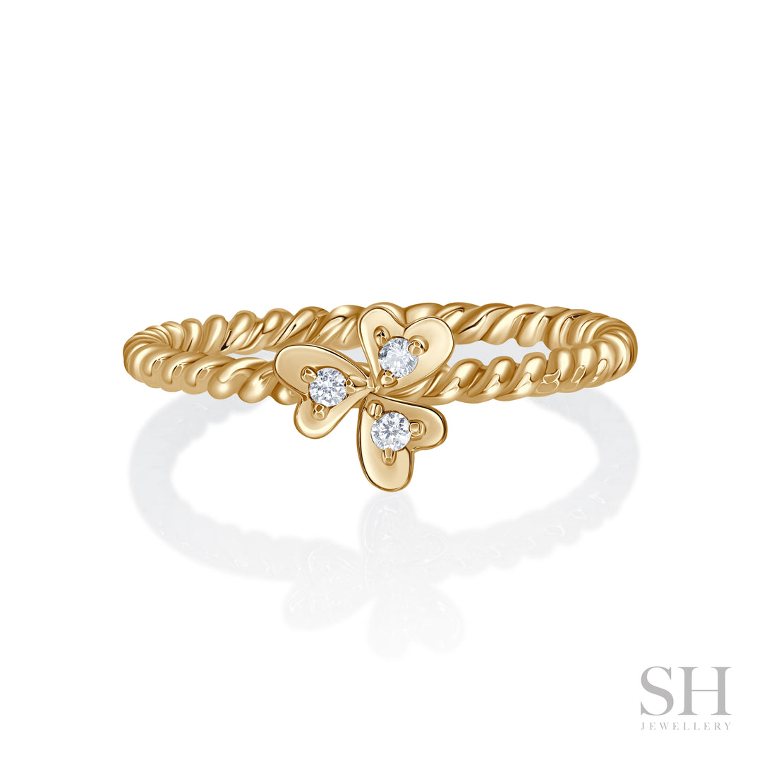 Blossom Twist Diamond Ring - W1260