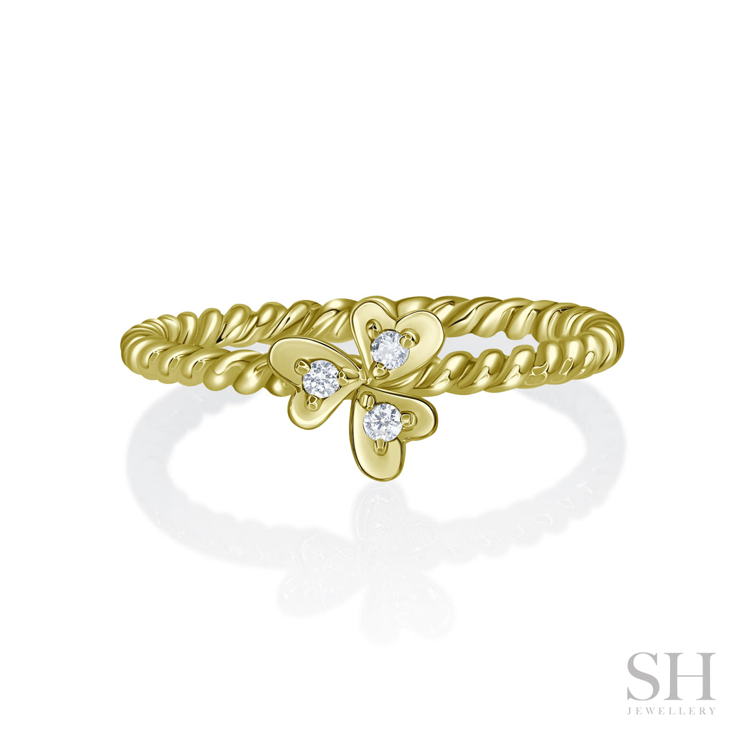 Blossom Twist Diamond Ring - W1260