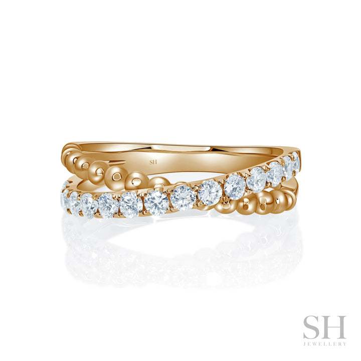 Beaded Pavé Crossover (5mm) - W1261