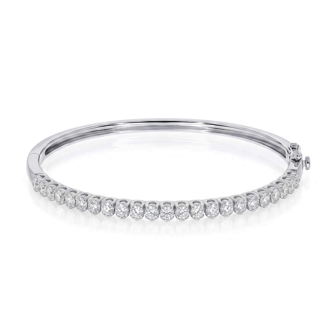 Fine Diamond Line Bangle — 0.85ct TW
