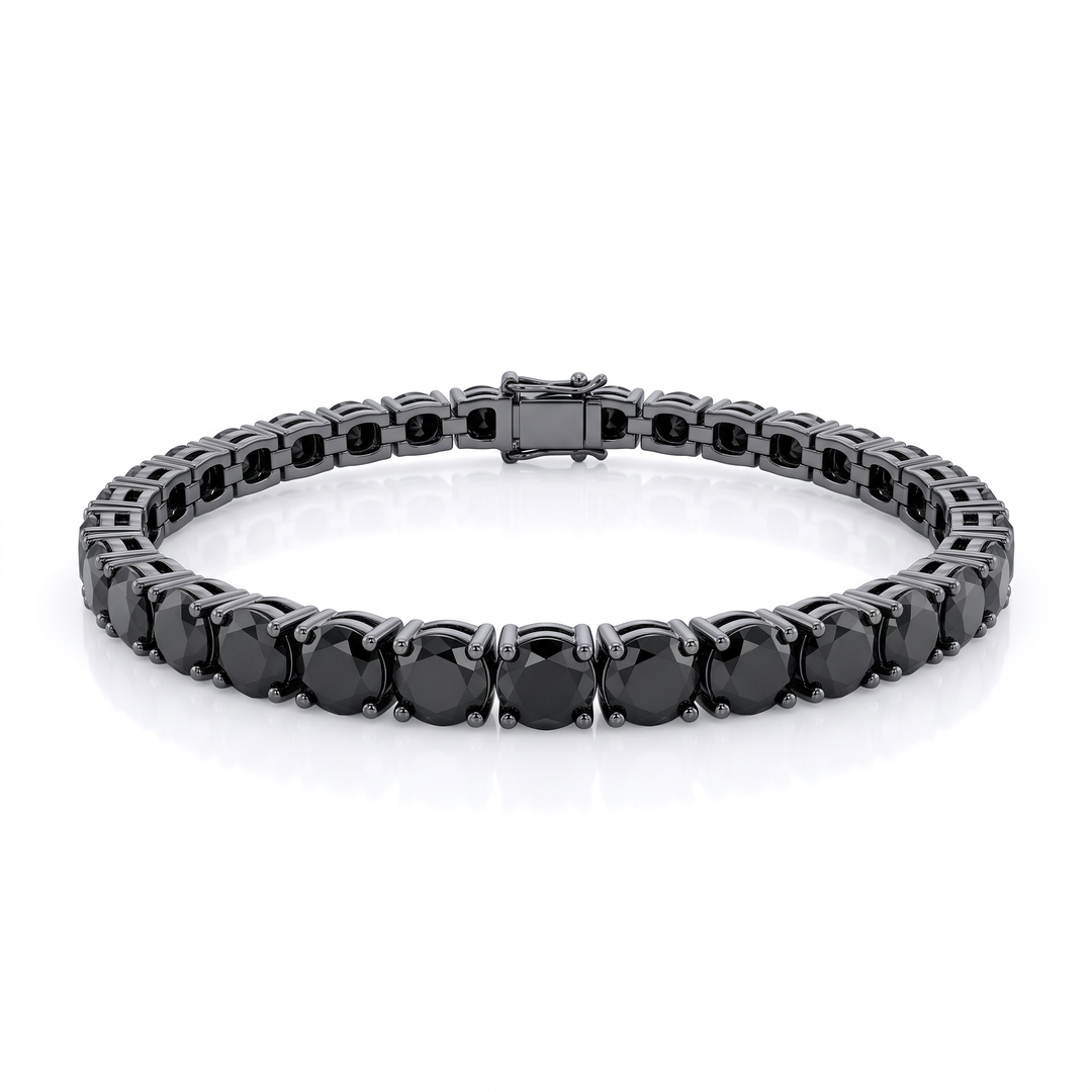 Black Diamond Tennis Bracelet — 8.30ct TW