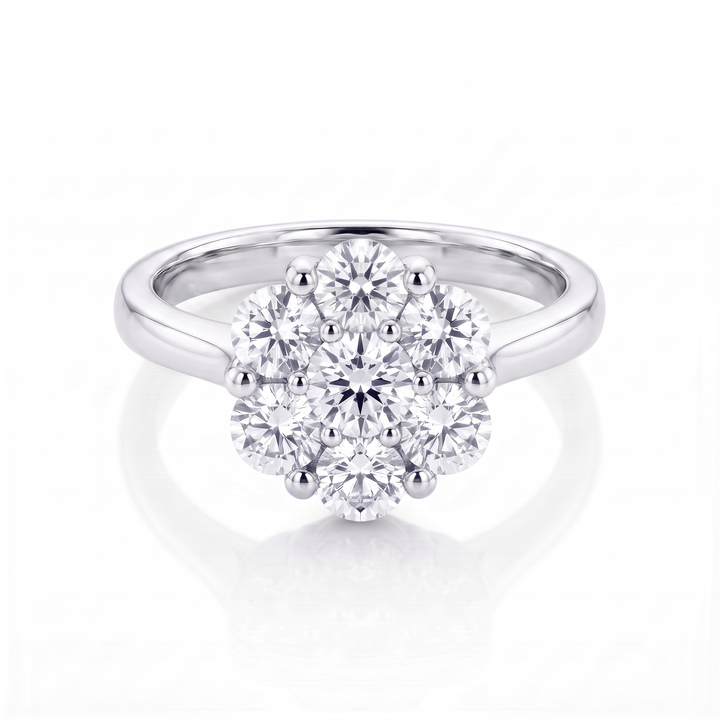 Diamond Flower Cluster Ring — 0.34ct TW