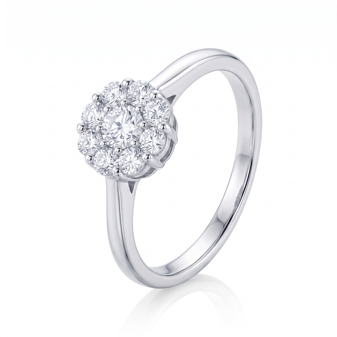 Diamond Flower Cluster Ring — 0.34ct TW