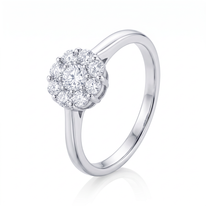 Diamond Flower Cluster Ring — 0.34ct TW