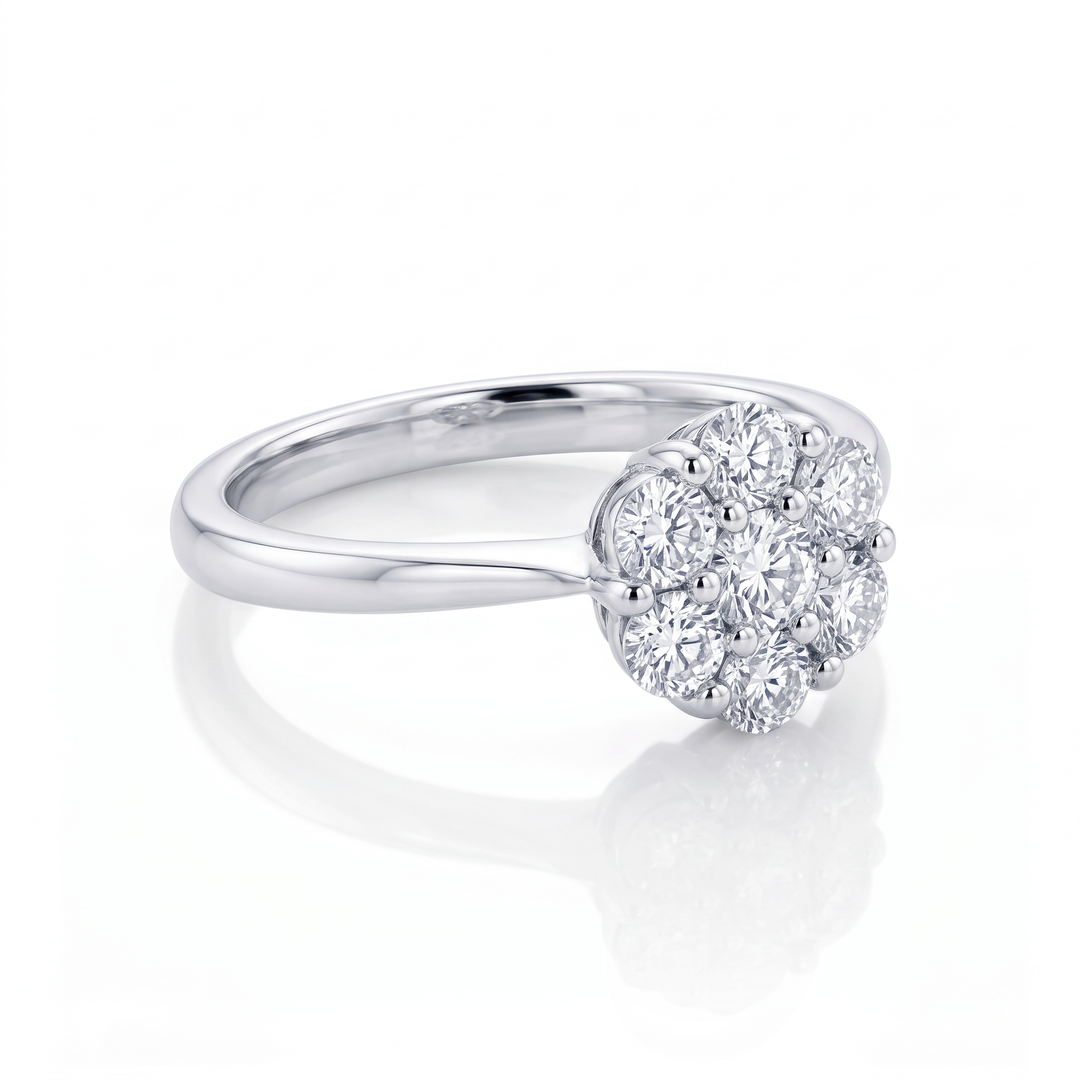 Diamond Flower Cluster Ring — 0.34ct TW