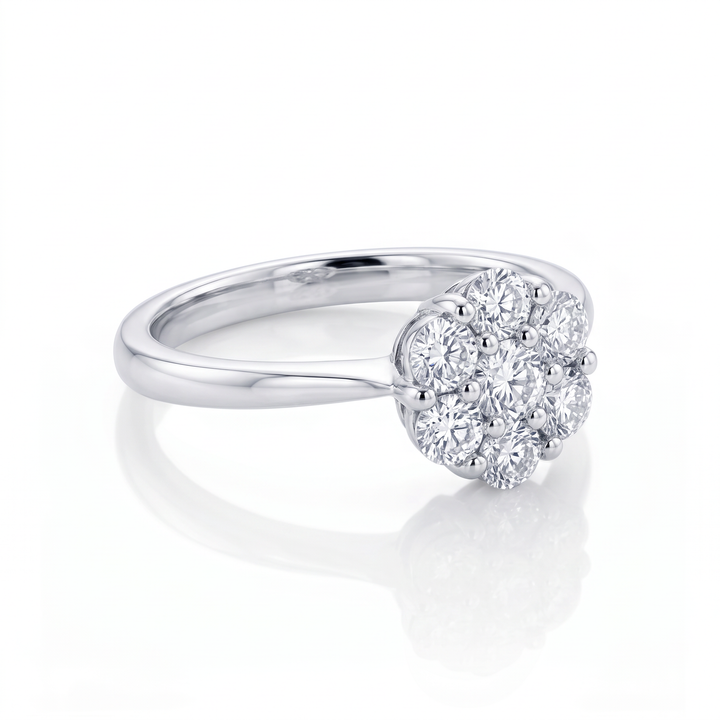 Diamond Flower Cluster Ring — 0.34ct TW