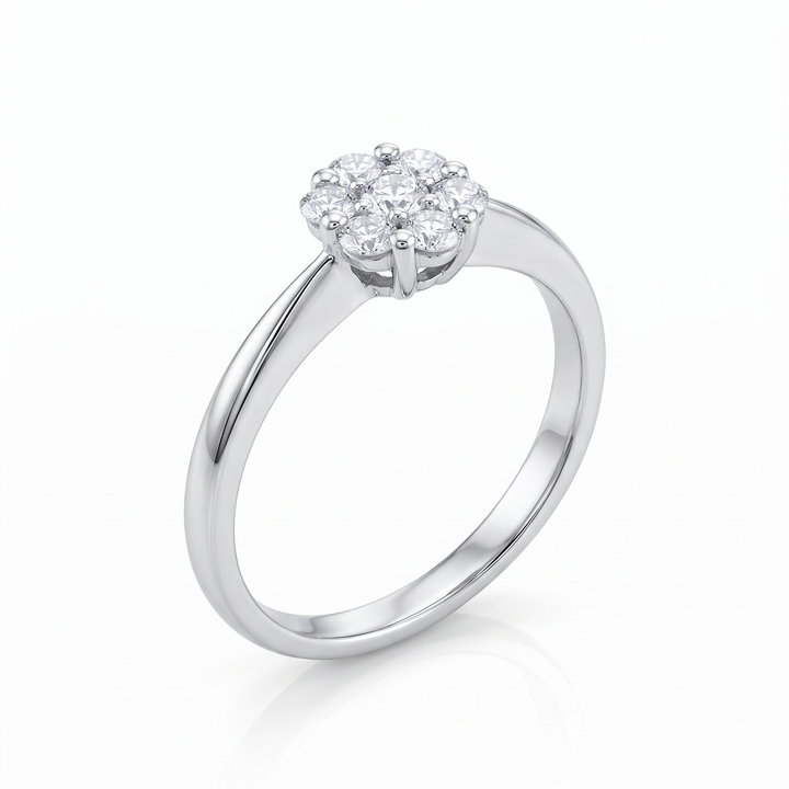 Diamond Flower Cluster Ring — 0.35ct TW