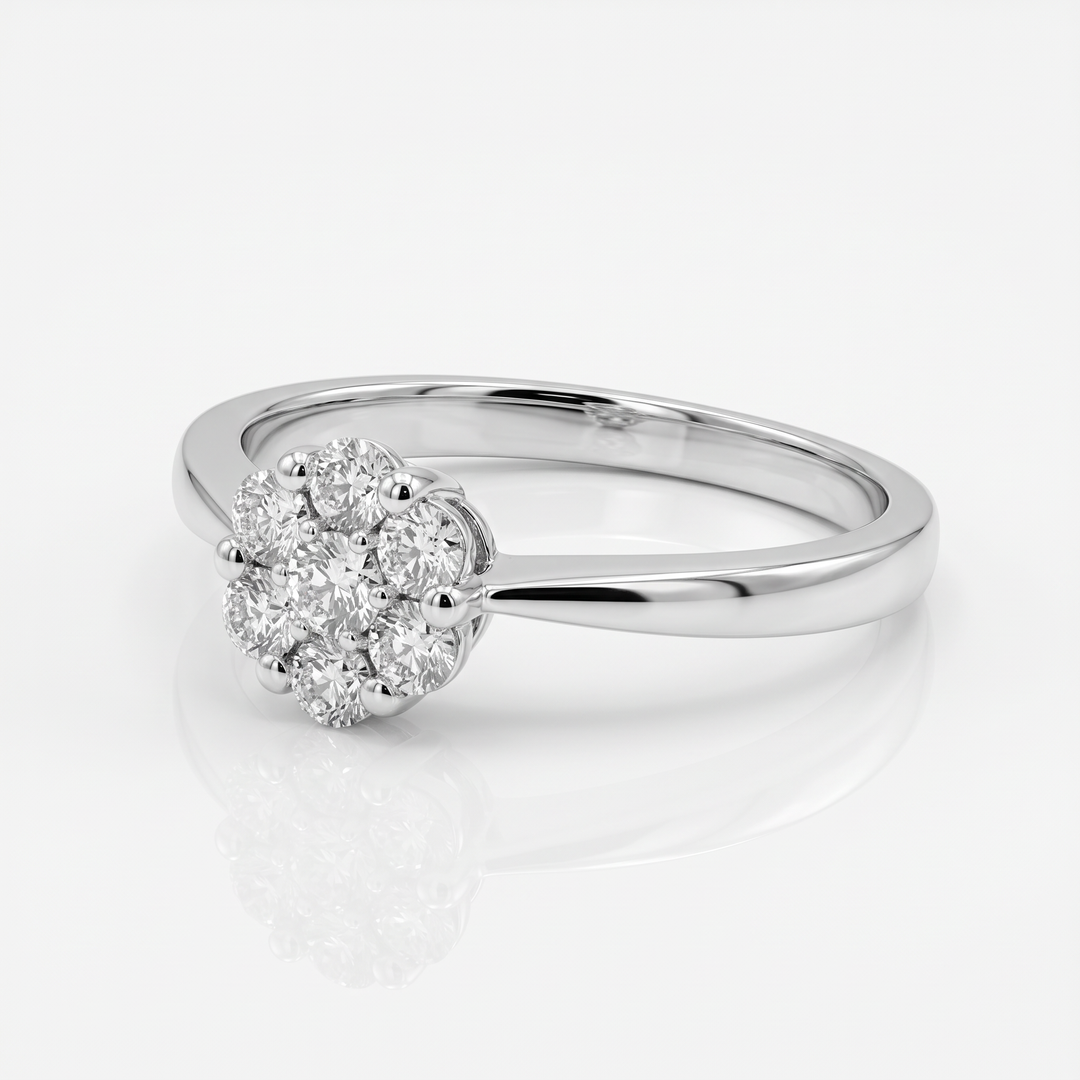 Diamond Flower Cluster Ring — 0.35ct TW