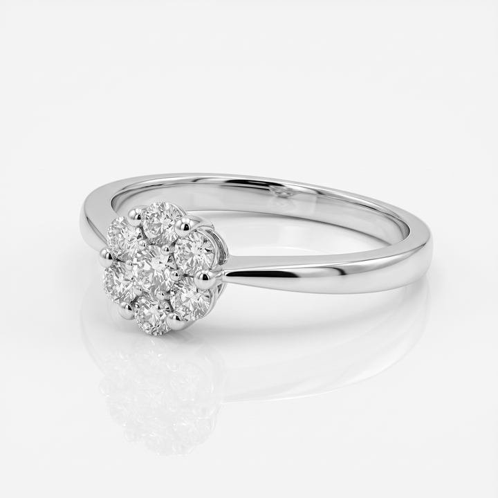 Diamond Flower Cluster Ring — 0.35ct TW