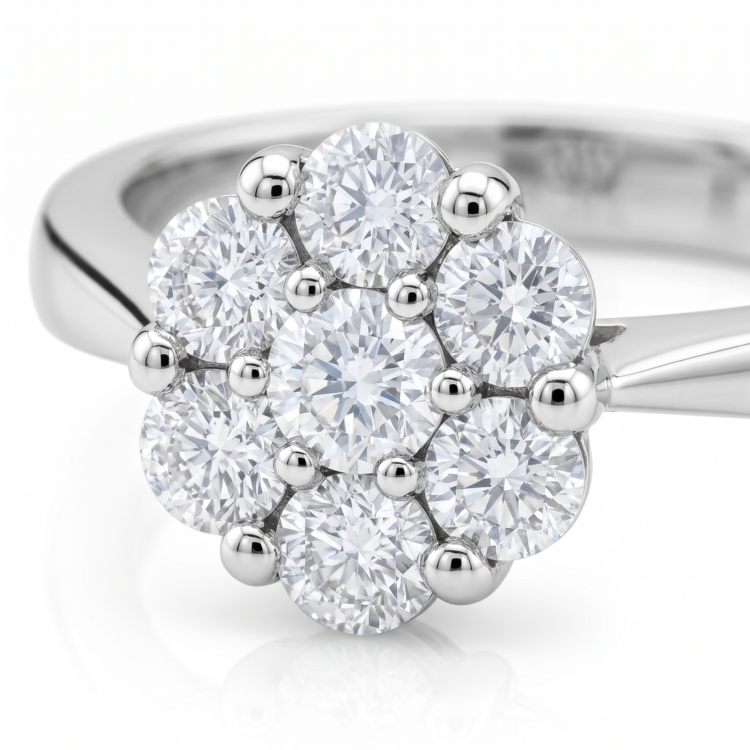 Diamond Flower Cluster Ring — 0.35ct TW
