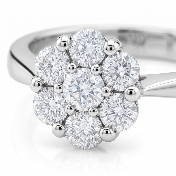 Diamond Flower Cluster Ring — 0.35ct TW