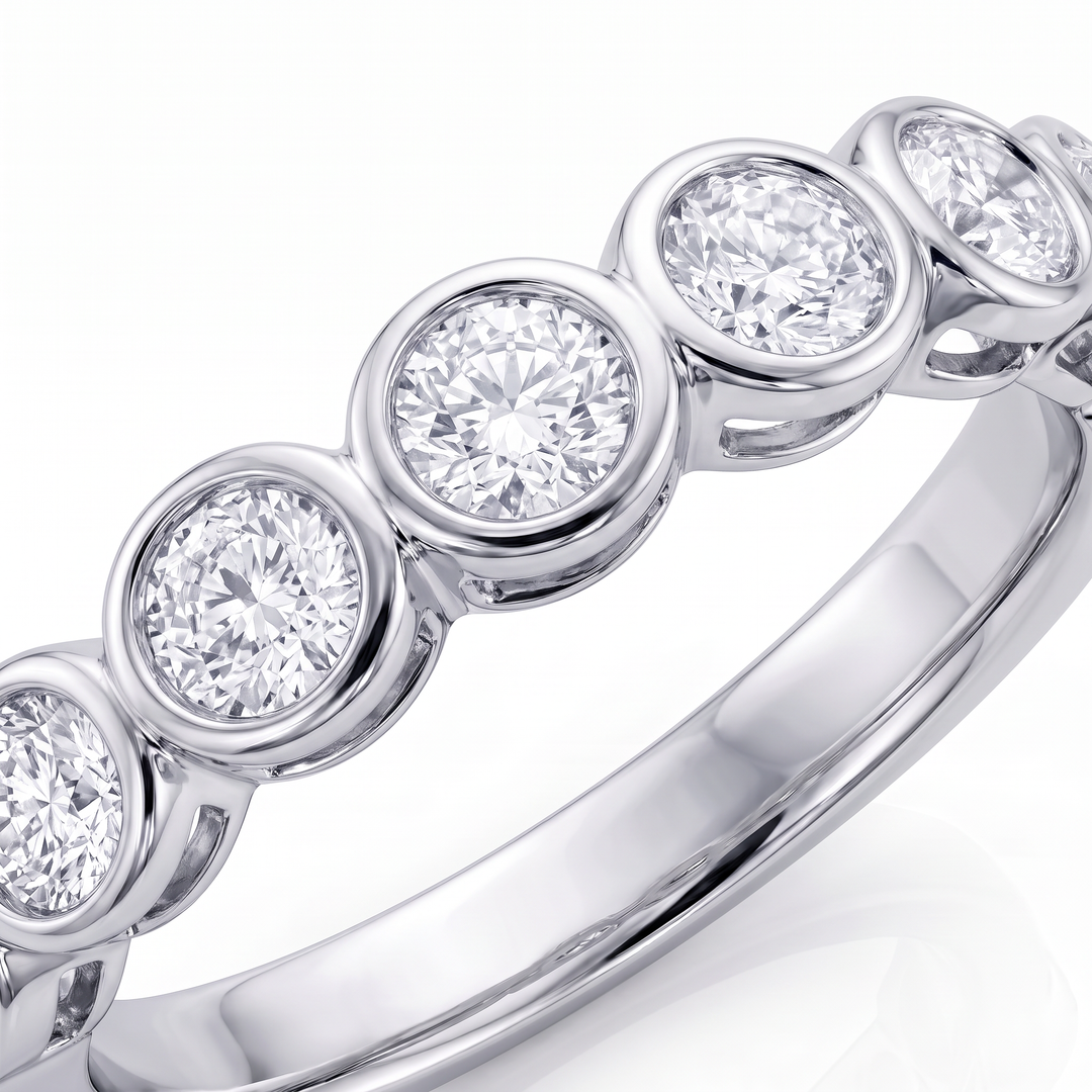 Bezel-Set Diamond Band — 0.35ct TW