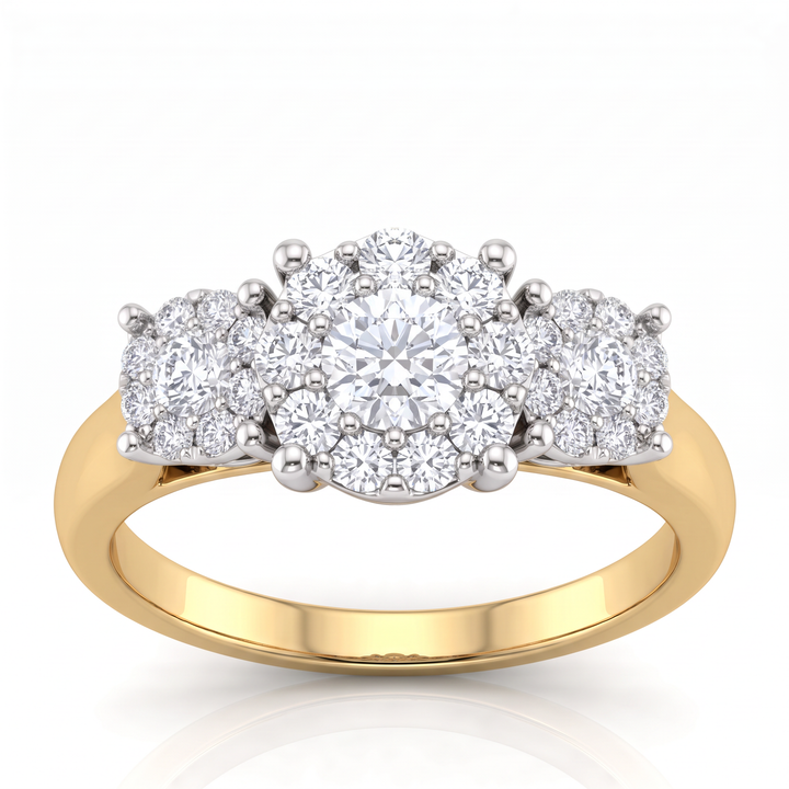 Diamond Cluster Ring, Yellow Gold — 0.35ct TW