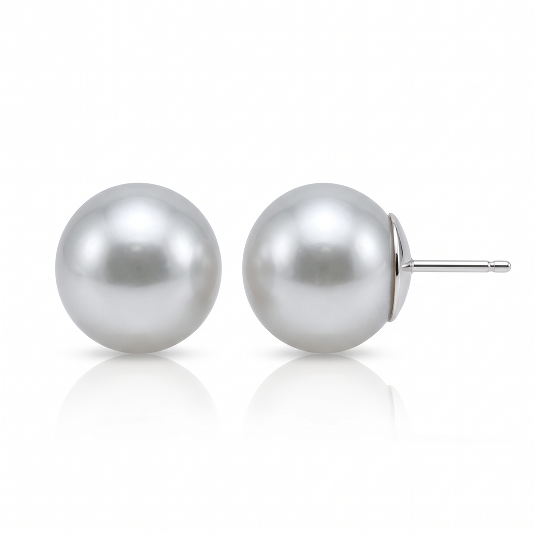 South Sea Pearl Stud Earrings — 10.5mm