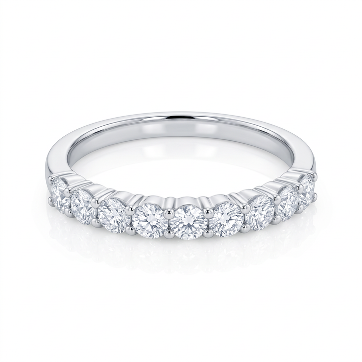 Nine-Stone Diamond Half Eternity Band — 0.49ct TW