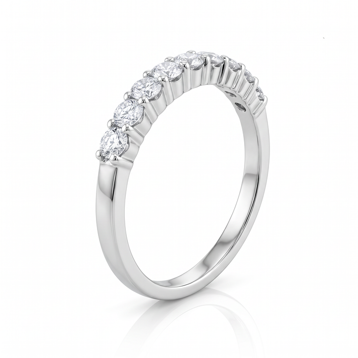 Nine-Stone Diamond Half Eternity Band — 0.49ct TW