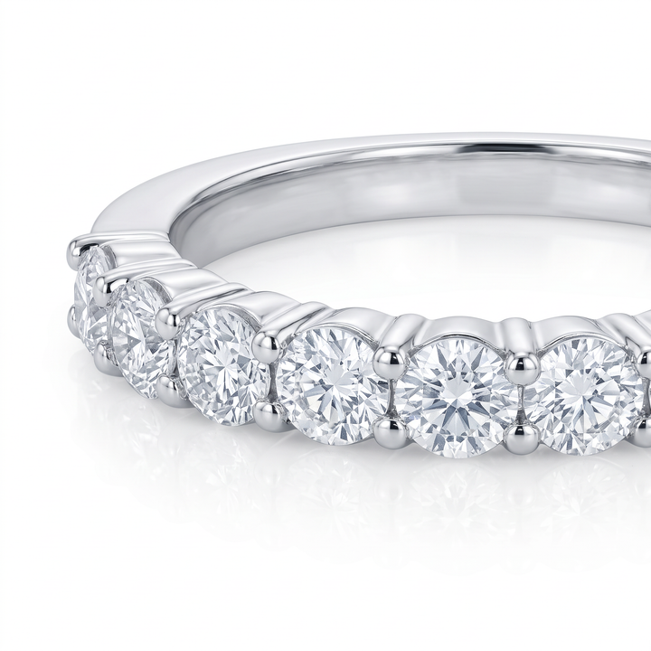 Nine-Stone Diamond Half Eternity Band — 0.49ct TW