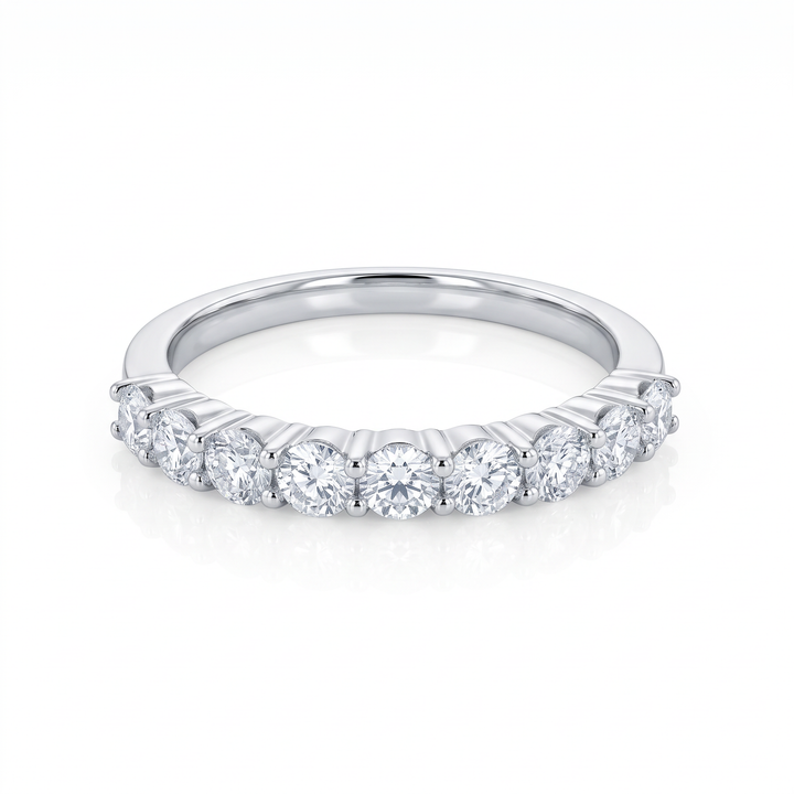 Nine-Stone Diamond Half Eternity Band — 0.57ct TW