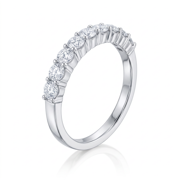 Nine-Stone Diamond Half Eternity Band — 0.57ct TW