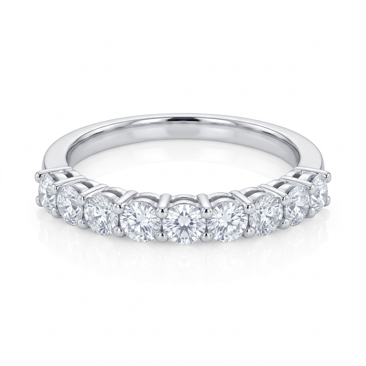 Nine-Stone Diamond Half Eternity Band — 0.58ct TW