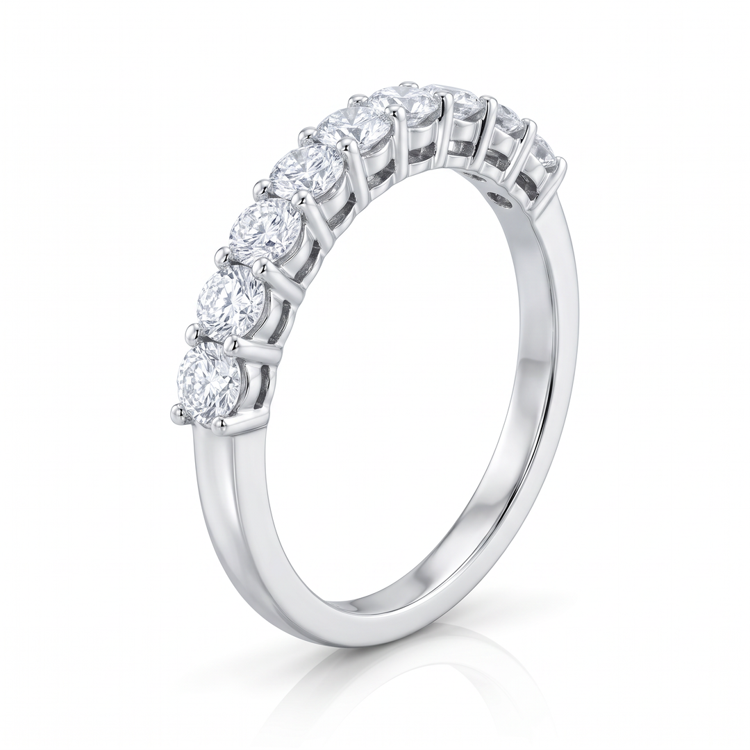 Nine-Stone Diamond Half Eternity Band — 0.58ct TW