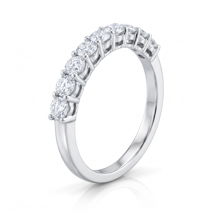 Nine-Stone Diamond Half Eternity Band — 0.58ct TW