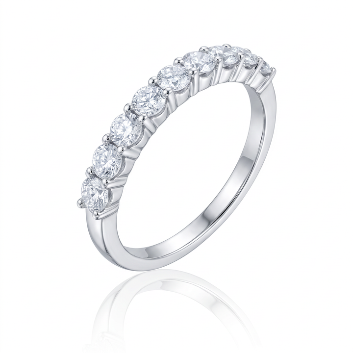 Nine-Stone Diamond Half Eternity Band — 0.58ct TW