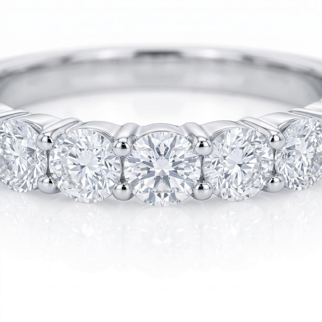 Nine-Stone Diamond Half Eternity Band — 0.58ct TW