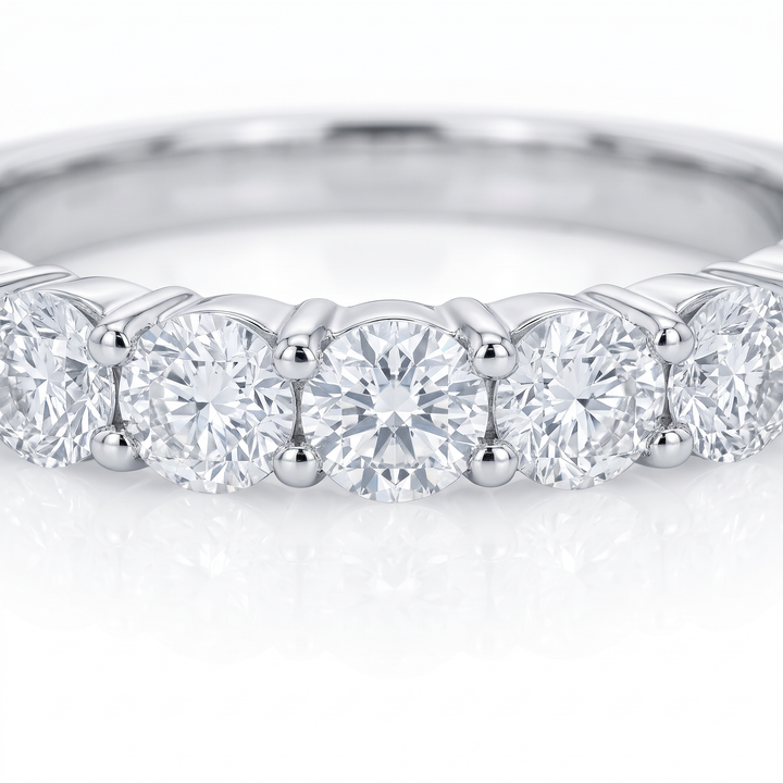 Nine-Stone Diamond Half Eternity Band — 0.58ct TW