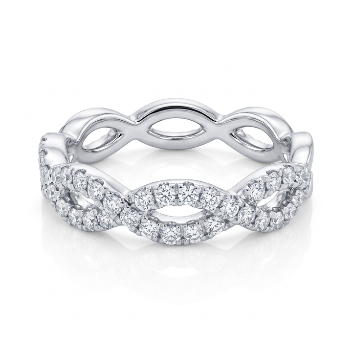 Pavé Diamond Twist Band — 0.45ct TW