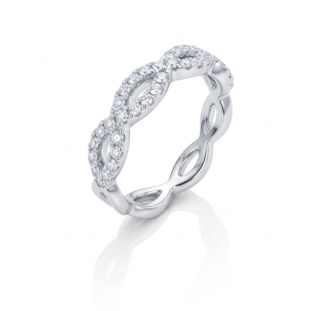 Pavé Diamond Twist Band — 0.45ct TW