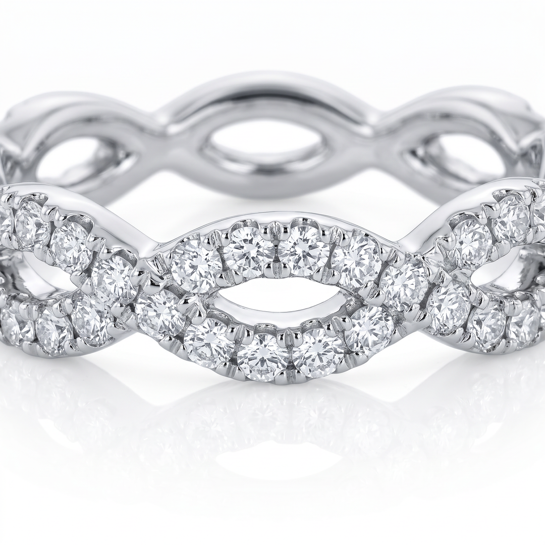 Pavé Diamond Twist Band — 0.45ct TW