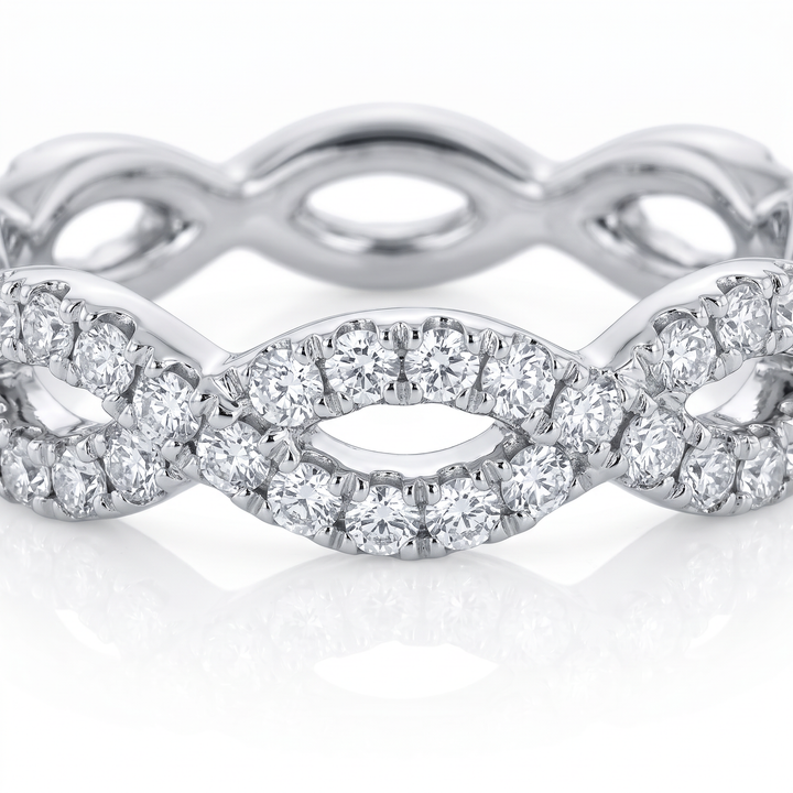 Pavé Diamond Twist Band — 0.45ct TW