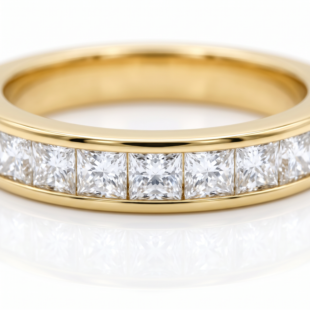 Fine Yellow Gold Channel-Set Diamond Band — 0.25ct TW