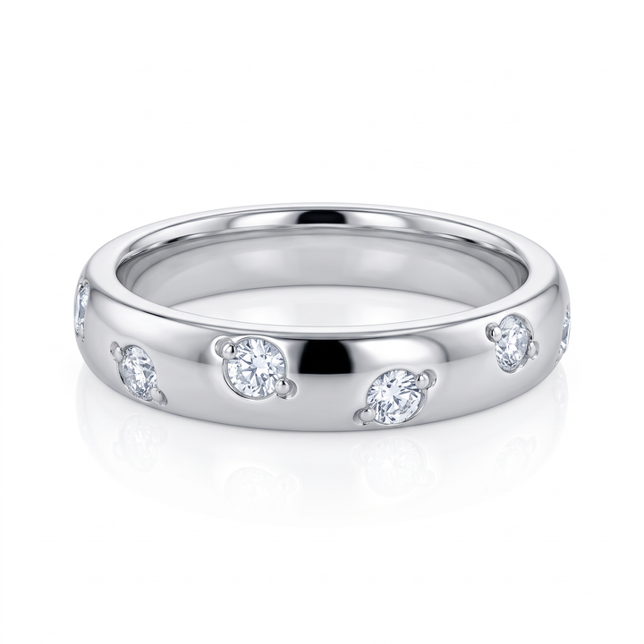 Hammer-Set Scatter Ring — 0.50ct TW
