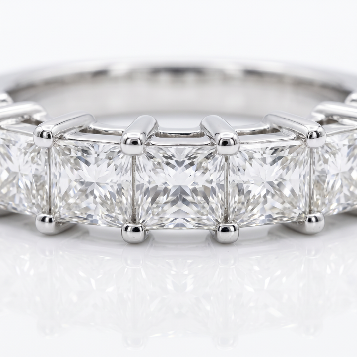 Seven-Stone Princess-Cut Diamond Band — 0.81ct TW
