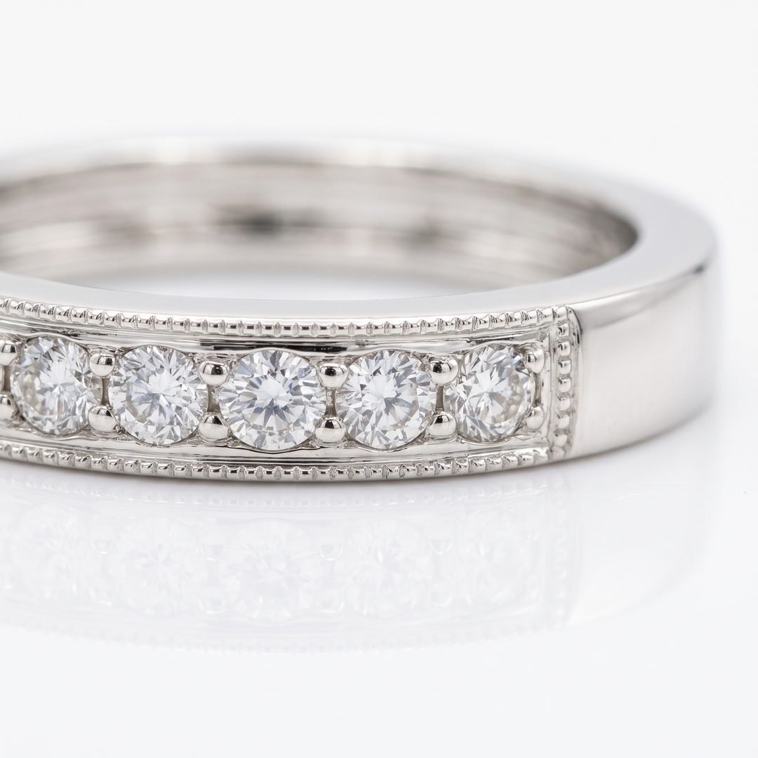 Milgrain Channel-Set Diamond Band — 0.22ct TW