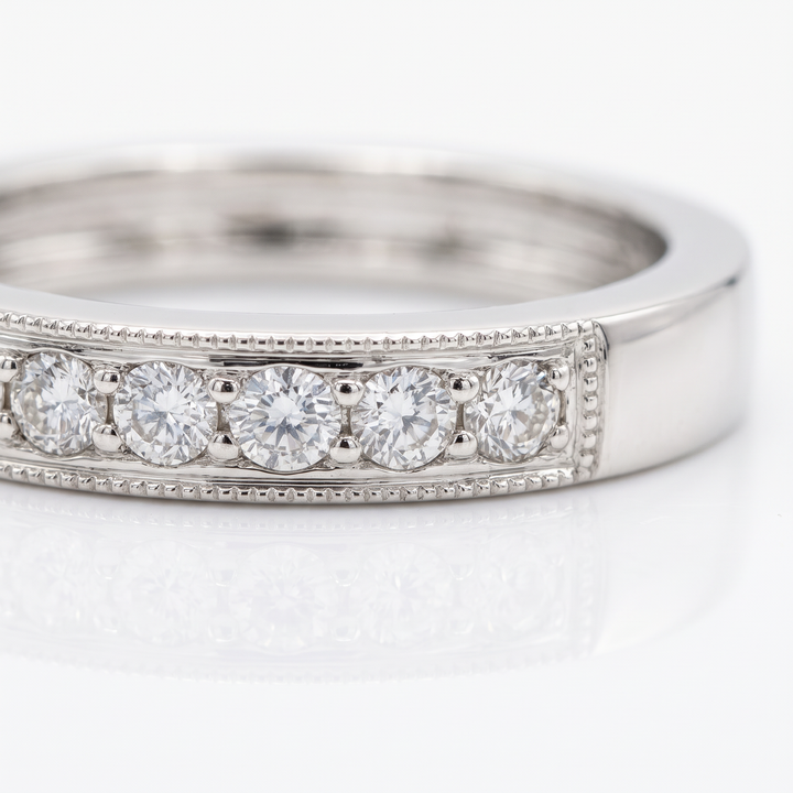 Milgrain Channel-Set Diamond Band — 0.22ct TW