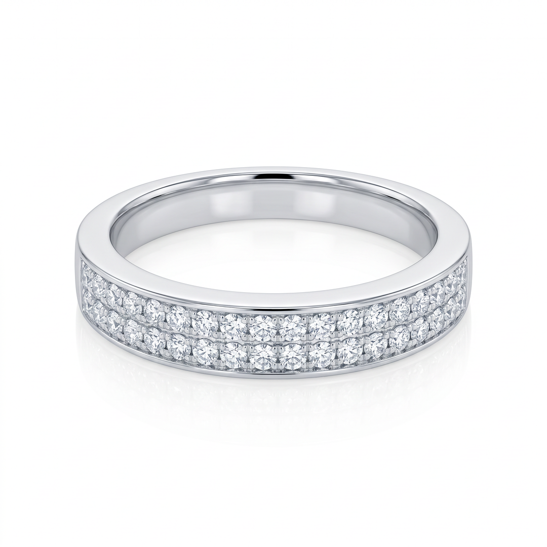 Double-Row Diamond Band — 0.35ct TW