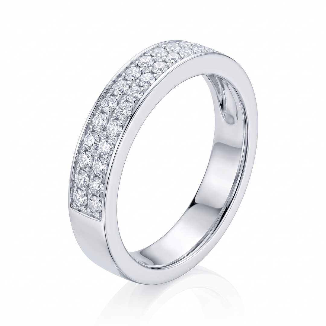 Double-Row Diamond Band — 0.35ct TW