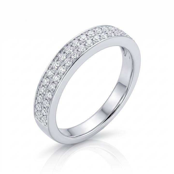Double-Row Diamond Band — 0.35ct TW